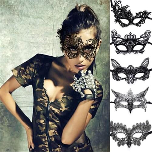 Halloween lace blindfold mask female half face prom party sex fun Halloween props princess children adult mask