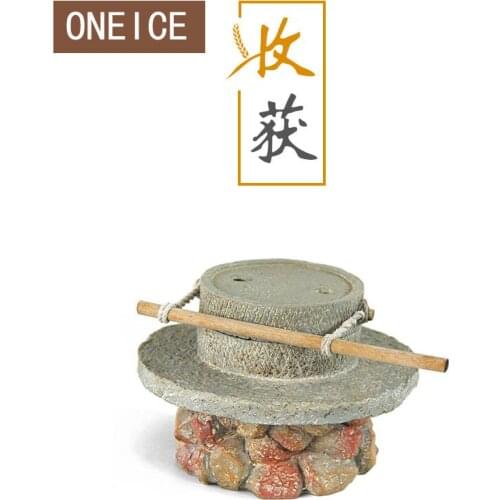 Mini Stone Mill Agricultural Tools And Crafts Creative Tv Cabinet Wine Cabinet Coffee Table Handmade Ornaments