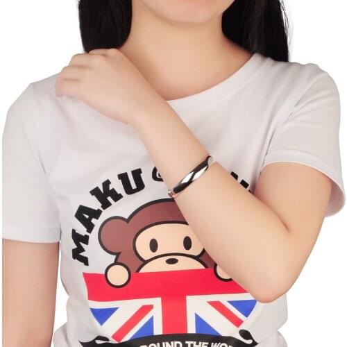 Minimalist 925 Silver Bracelet Women Glossy Silver Bracelet Can be engraved Solid Silver Female Jewelry Anniversary Gift bijoux