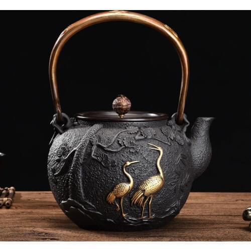1300ml,1.3L, NEW Japanese Teapot Cast Iron Tetsubin Tea Pot Authentic Cast Iron Teapot Set Tea Pot Tetsubin Kettle