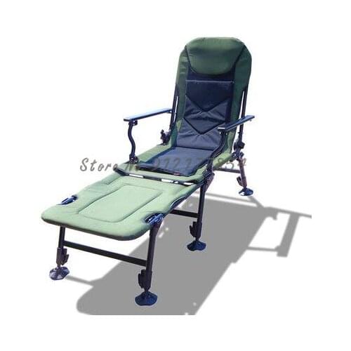 New European style fishing chair, thick folding table, portable reclining fishing chair, multifunctional liftable stool