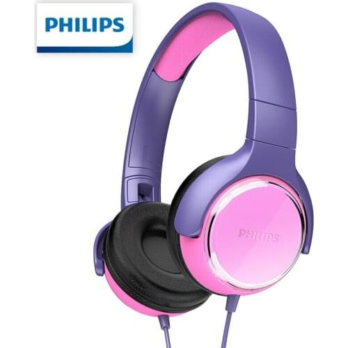 Original Philips KH301 Child Earphones Music Headphones Web Class Learning Entertainment Call with Microphone Headset