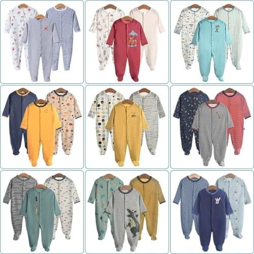 Autumn and Winter Babys Cotton Romper Newborn Jumpsuit Girls Boys Long-Sleeved Clothes