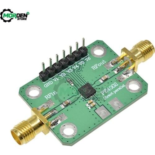 PE4302 Numerical Control RF Attenuator Module DC 5V Parallel/Serial Immediate Mode CNC Attenuator Modules 1MHz-4GHz 0 to 31.5DB