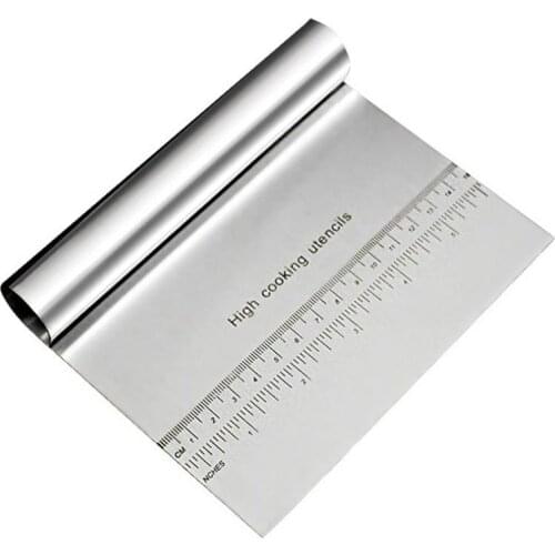 Stainless Steel Dough Cutter Cake Cutter Cream Scraper Kitchen Baking Tool