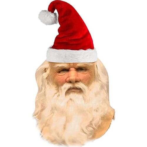 My Old Man Christmas Holiday Funny Mask Super Soft Santa Adult Cosplay Santa Claus Mask Headgear Casque De Masque