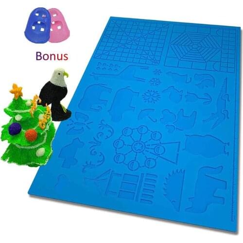 3D Printing Pen Drawing Board Basic Graphics Heat-resistant Silicone Copy Board With 2 Finger Caps Printer Accessories