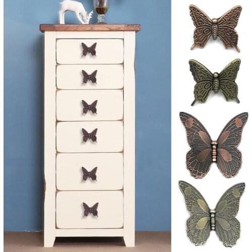 Butterfly shape handle Cabinet Drawer Handle furniture handle Zinc Alloy Durable Handle Home Beautify shoe cabinet cupboard Knob