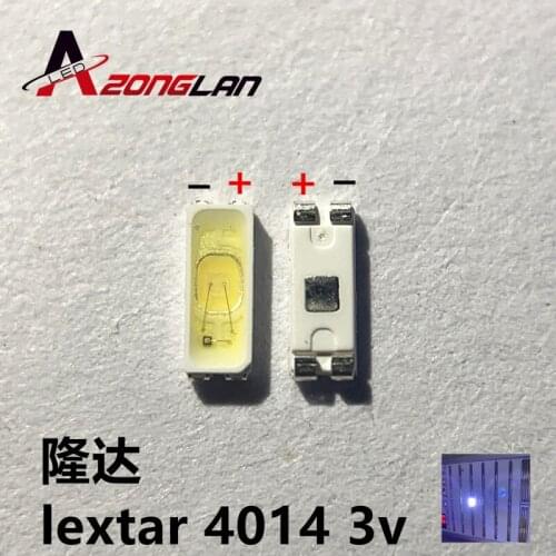 Lextar LED Backlight Low Power 100PCS LED 0.2W 4014 3V Cool white 15.5LM TV Application