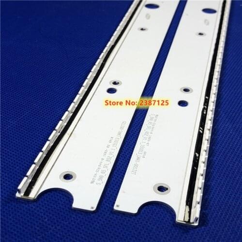 90% New 4pcs/Kit LED strips for SAMSUNG 65 TV UN65JS8500 UN65JS9000 CY-XJ065FLLV1H S 5N9 65 SFL BN96 34776A 34777A LM41 00120G H