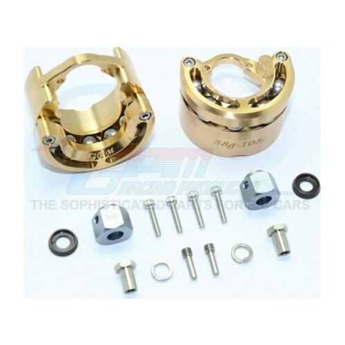 TRX4 82056-4 DEFENDER TRAIL CRAWLER BRASS PENDULUM WHEEL KNUCKLE AXLE WEIGHT + 9MM HEX ADAPTER - 2pcs/set TRX4023X