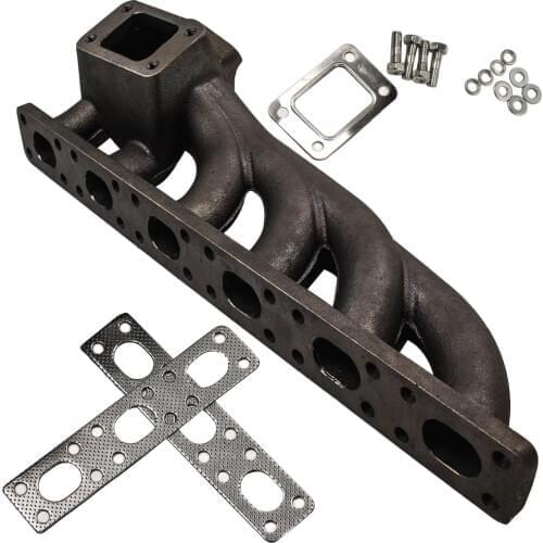 Turbo Exhaust Manifold For BMW E36 E46 323i 325i 328i M3 92-99 M50 M52 6-cylinder T3 T4 Top Mount