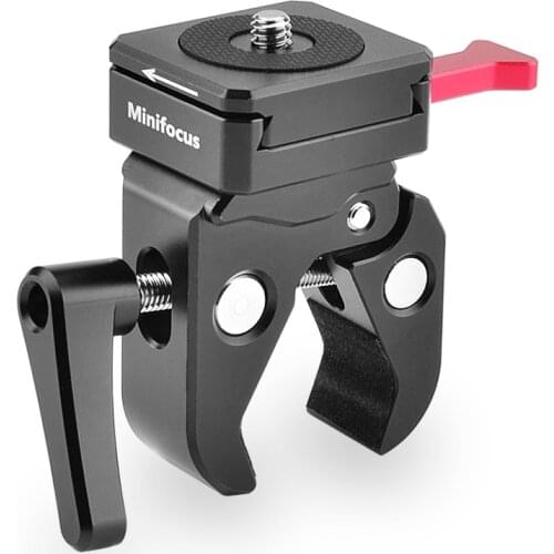 V-Mount Battery Quick Release Plate Adapter with Super Clamp for DSLR Camera Video V-Mount Battery to Light Stand Tripod Leg