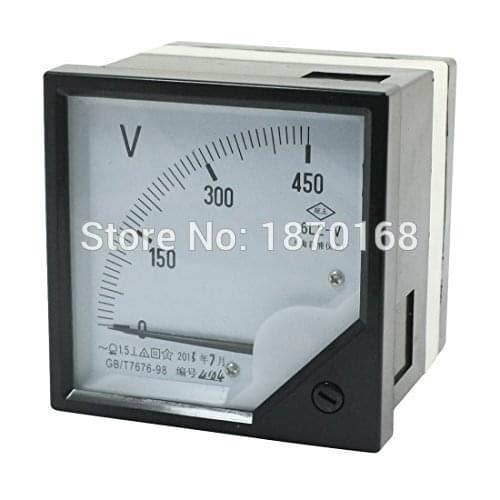 AC 6L2 5V 10V 15V 30V 50V 75V 150V 250V 300V 450V 500V 750V 1000V 1200V 12KVClass 1.5 Accuracy Vertical Analog Voltmeter Meter