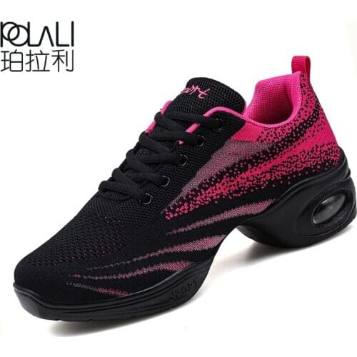 2021Sneakere Women Dance Practice Shoes Air Design Dance Shoes For Woman Soft Sole Modern Dance Shoes Mesh Ladies Dance Trainers