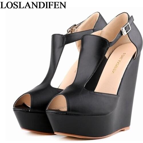 2020 New Arrivals Fashion Thick High Heels Sandal For Women Sexy Open Toe Summer Dress Shoes For Female Hot Sale NLK-C0096