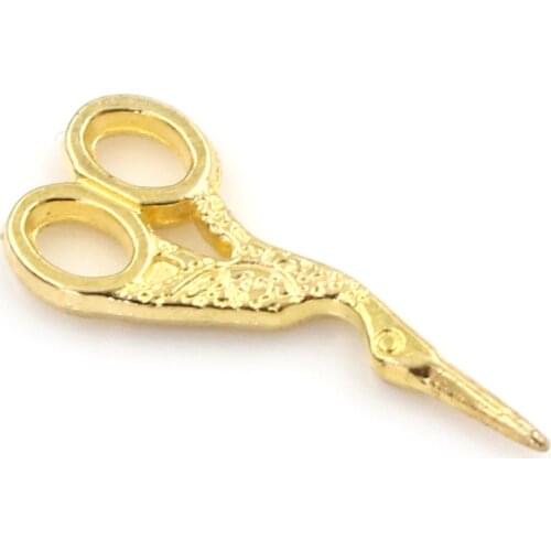 1pcs/lot Mini Metal Scissors Simulation 1/12 Miniatures Dolls House Furniture 1:12 Dollhouse Accessories