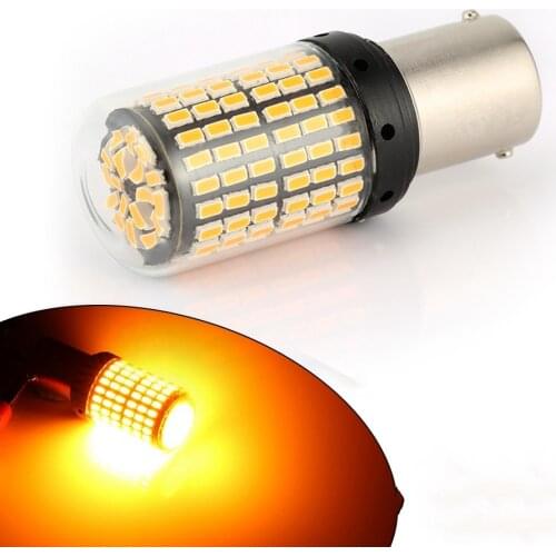 1 piece Turn Signal Light T20 LED 1156 BAU15S PY21W 144smd Clearance Lights CanBus Error Free 7440 W21W W21/5W LED Lamp Bulbs