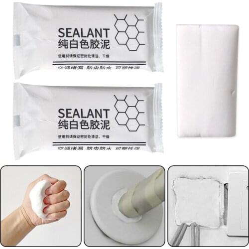 2Pcs Wall Hole Sealing Glue Household Air-conditioning Mending Wall Hole Plasticine Waterproof Sewer Pipe Sealing Mud Sealant