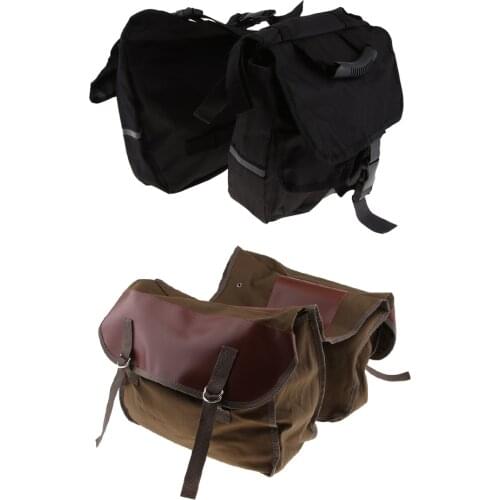 2 Pieces Scooter Motorcycle Saddlebag Rear Seat Backpack Bags Bicycle Motorbike Detachable Backseat Saddle Bag Trunk Luggage