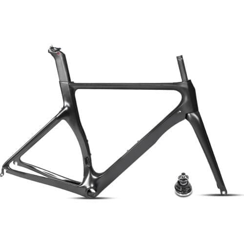 2021 New Coming 700C Carbon Frame Aero design Ultralight T800 18K Carbon Road Bike Frame carbon fibre racing bicycle frameset