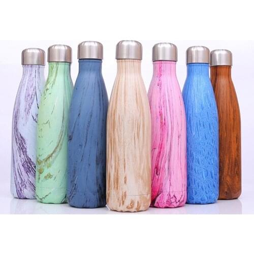 260ML 500ML Water Bottle Vacuum Insulated Flask Thermal Sport Chilly Hot Cold Cup Stainless Steel Tumbler Insulated Cup