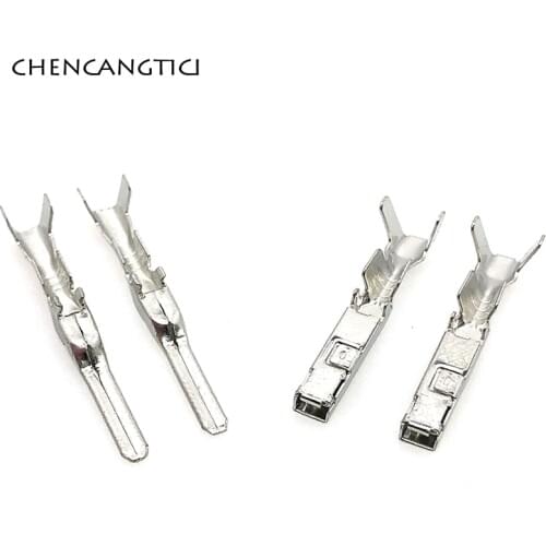 50 Pcs ABS Sensor Fog Lamp Automotive Connector Splice Terminal Crimp Pins For Mitsubishi Souast PB625-02027 PB621-02020