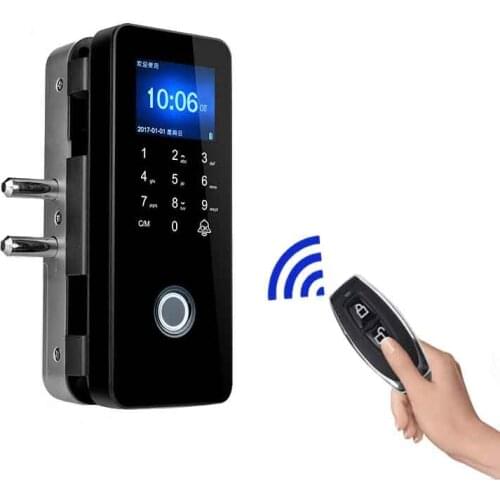 Fingerprint Lock Single and Double Sliding Door Free Opening Password Lock Smart Access Control Electronic Remote Control Lock