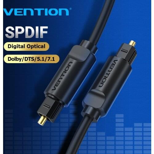 Vention Digital Optical Audio Cable Toslink SPDIF Cable 1m 5m For Amplifiers Blu-ray DVD Xbox 360 PS4 Soundbar Fiber Cable