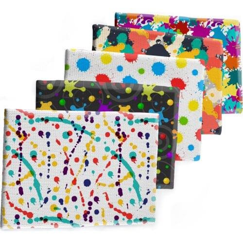 Design Colorful Paint Pattern Printed Bullet Textured Liverpool Patchwork Tissue Kids home textile 50*145cm