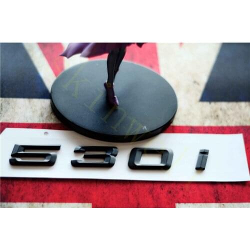 Emblem Badge Decal Trunk Rear ABS for BMW 5 Series 535i 535Li 530i 530Li Matt Black Chrome Stylish Car Exterior Stickers