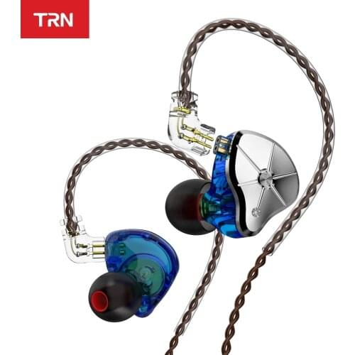 TRN STM 1BA 1DD Hybrid In Ear Earphone Metal IEM HIFI DJ Monitor Running Sport Earphone Earplug Headset V90S ZS10 PRO VX M10 ST1