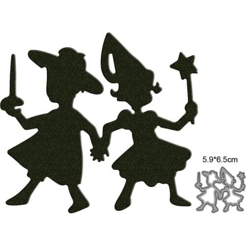 Halloween leprechaun 2021 new metal cutting mold photo frame DIY scrapbook decoration embossing handmade template