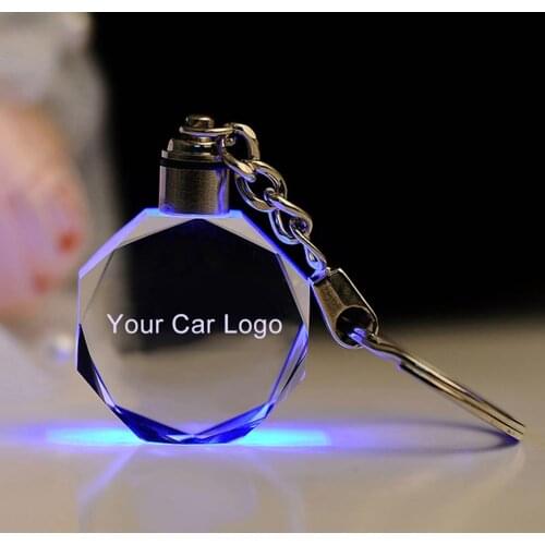 Customized LED Keychain Fine Workmanship Stylish Jewelry for Honda/Volkswagen/Benz/BMW/Audi/Skoda/Nissan/Toyota/Buick/Ford