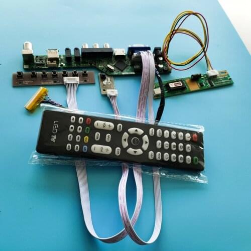 Kit For LTN154AT01-001/101/A01/A03 AV LCD LVDS VGA Screen 1280x800 USB LED Controller Board Remote HDMI Audio TV Panel Display
