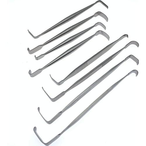German Standard L-shaped Nasal Double Hook Nose Deep Hook Nose Plastic Surgery Equipment Stainless Steel Nose Tool