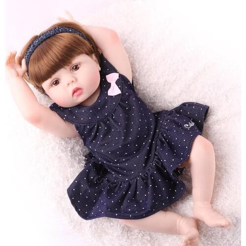 NPK 22 inch 55cm Full Body Silicone Reborn Baby Dolls Alive Lifelike Real Realistic Girl Toys Birthday Gifts Bebes reborn