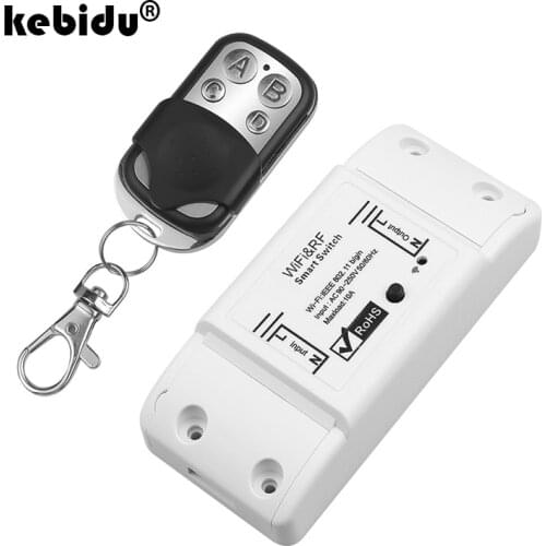 RF WiFi Smart Switch 433Mhz RF Receiver Intelligent Wireless Remote Control For Smart Home DIY LED Lamp Light Switches 10A 2200W