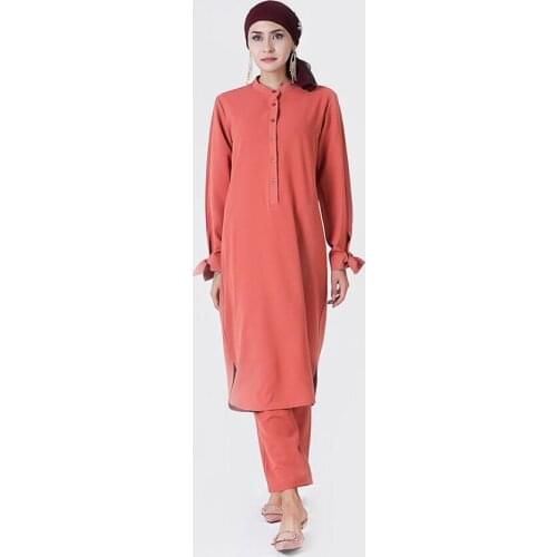 Turkey Muslim Clothes Tops Tunic Pants Tesettur Tunik Gamis Muslim Wanita Abaya Vestidos Dress Kaftan Robe Womens Turkish Islam