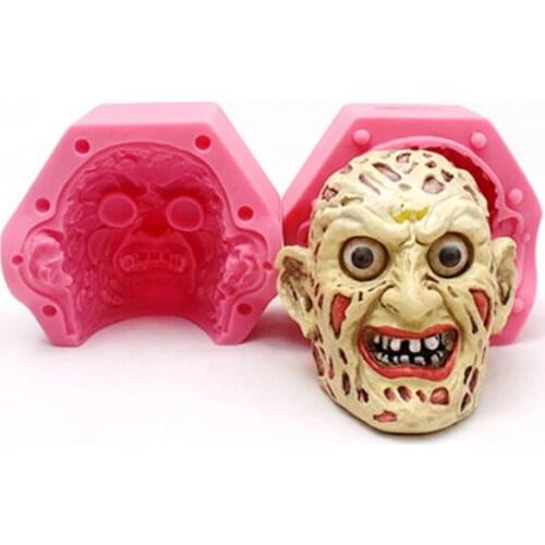 HalloweenTheme Party Skull Molds Fondant Cake Decorating Tools Silicone Molds Chocolate Baking Tools for Cakes Gumpaste Form
