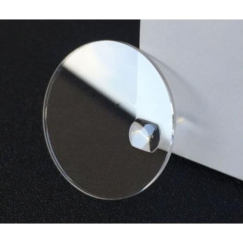 1.2~3.5mm Flat Round Transparent Sapphire with Lens for Watch Replacement