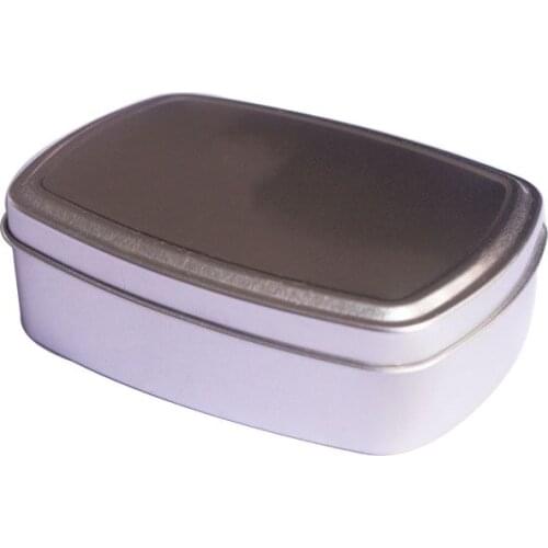 150ML Square Cosmetic Cream Container Empty Aluminum Container Handmade Soap Metal Packing Pot Tin Cans Pomade Refillable Box