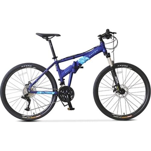 26 Inch Folding Mountain Bike 27 Variable Speed Front and Rear Double Disc Brake Shock Absorber Adult Men and Women Bicycle