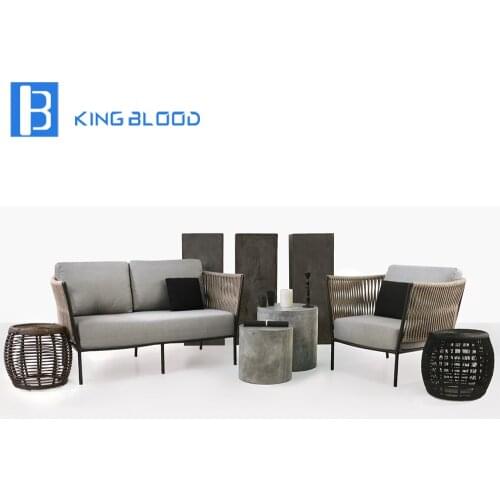 Aluminum frame rope outdoor furniture rope chair