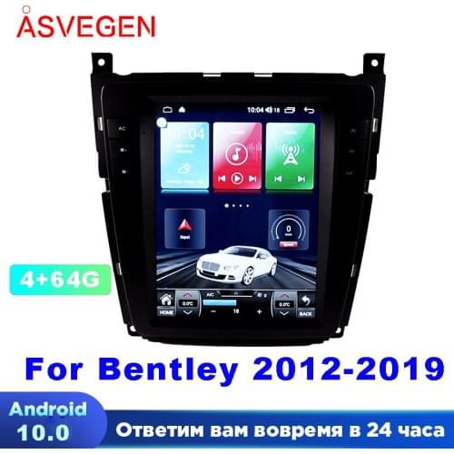 Android 10 Car Multimedia Stereo For Bentley 2012-2019 With 4G 64G Video Player Headunit Player Android Car GPS Navigation