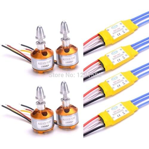 XXD 2212 1000KV 13T / 1400kv 10T Brushless Outrunner Motor 30A Brushless ESC Speed Controller For F450 Quadcopter