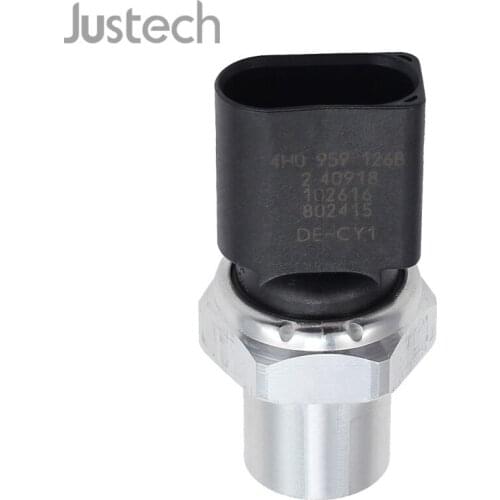 Justech A/C Pressure Switch Sensor 4H0959126A 4H0959126B 4F0959126 8K0959126 5Q0959126 For VW Golf Audi A3 A4 A5 A6 A7 Q5