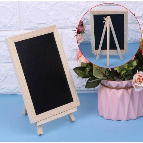 Wood Tabletop Chalkboard Double Sided Blackboard Message Board Children Kids Toy 32CB