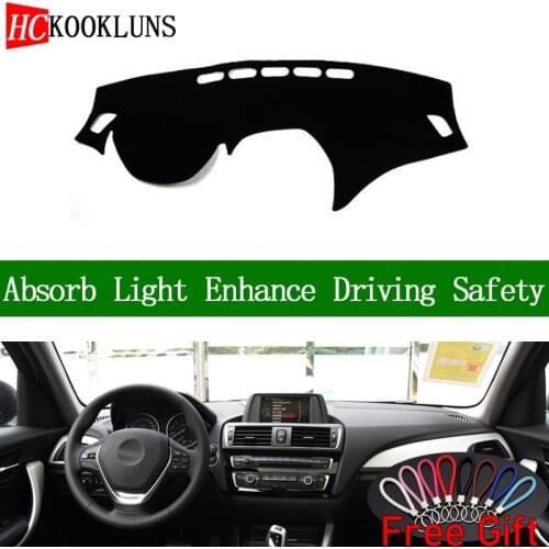 For BMW 1 series F20 F21 2012 2013-2019 Dashboard Cover Sun Shade Non-slip Dash Mat Pad Carpet Car Stickers Interior Accessories