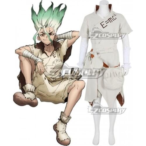 Dr.Stone Senku Ishigami Adult Uniform Outfits Full Set Suit Christmas Carnival Halloween Party Set Cosplay Costume E001